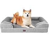 EHEYCIGA Orthopädisches Hundebett Grosse Hunde, Memory Foam Hundekorb Mittelgroße Hunde, Waschbar...