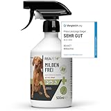 ReaVET Anti Milben-Spray für Hunde, Katzen & Pferde 500ml - Milbenspray mit Soforteffekt gegen...