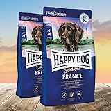 Happy Dog Supreme Sensible France Gourmet-Ente 2 x 11 kg - Hunde Trockenfutter getreidefrei - Ideale...