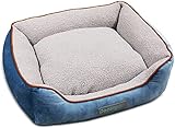 Docatgo Hundebetten für mittlere Hunde,60 * 50 * 18 cm Hundebett,waschbar hundebett...