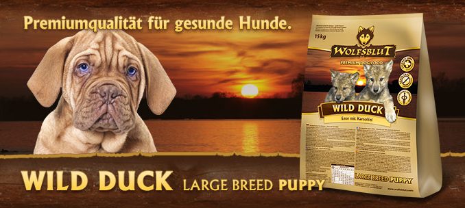 Wolfsblut Wild Duck Puppy Large (2, 7,5 und 15kg)